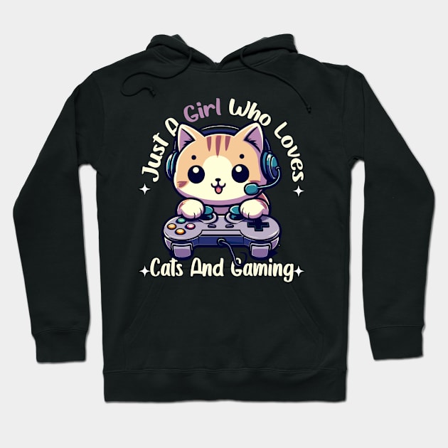 Easily distracted by Cats and Games Hoodie by JessArty